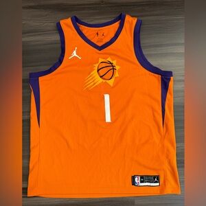 Nike Devin Booker Phoenix Suns NBA Alternate Orange Swingman Jersey Men’s 56 2XL
